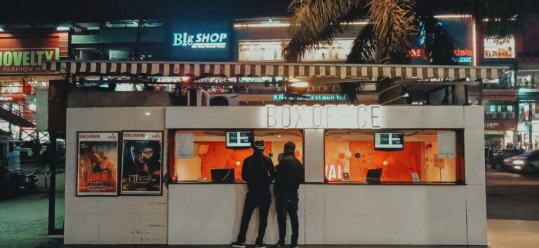Cinema box office ticket counter, representing the Dhamaal 4 vs Welcome To The Jungle box office battle