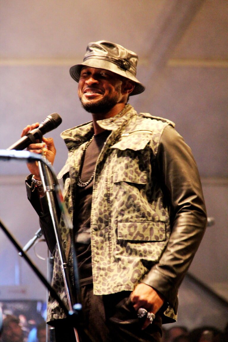 Usher performing, whose Nashville concert video went viral