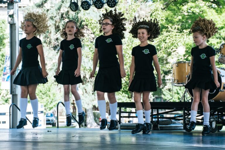 A group of performers on stage