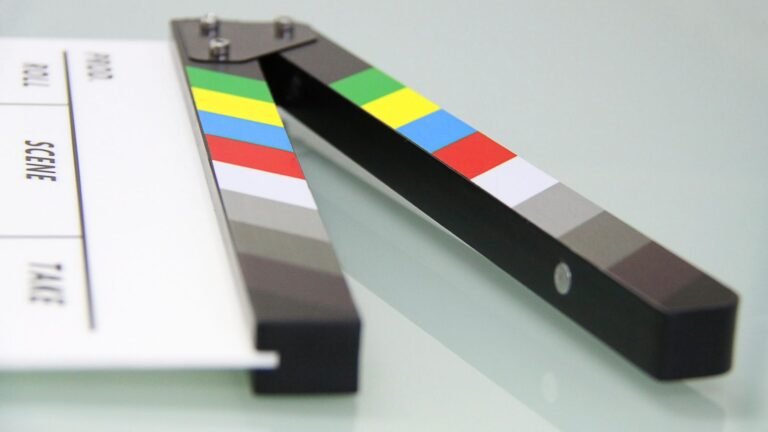 Generic film clapperboard illustrating Hollywood actor earnings