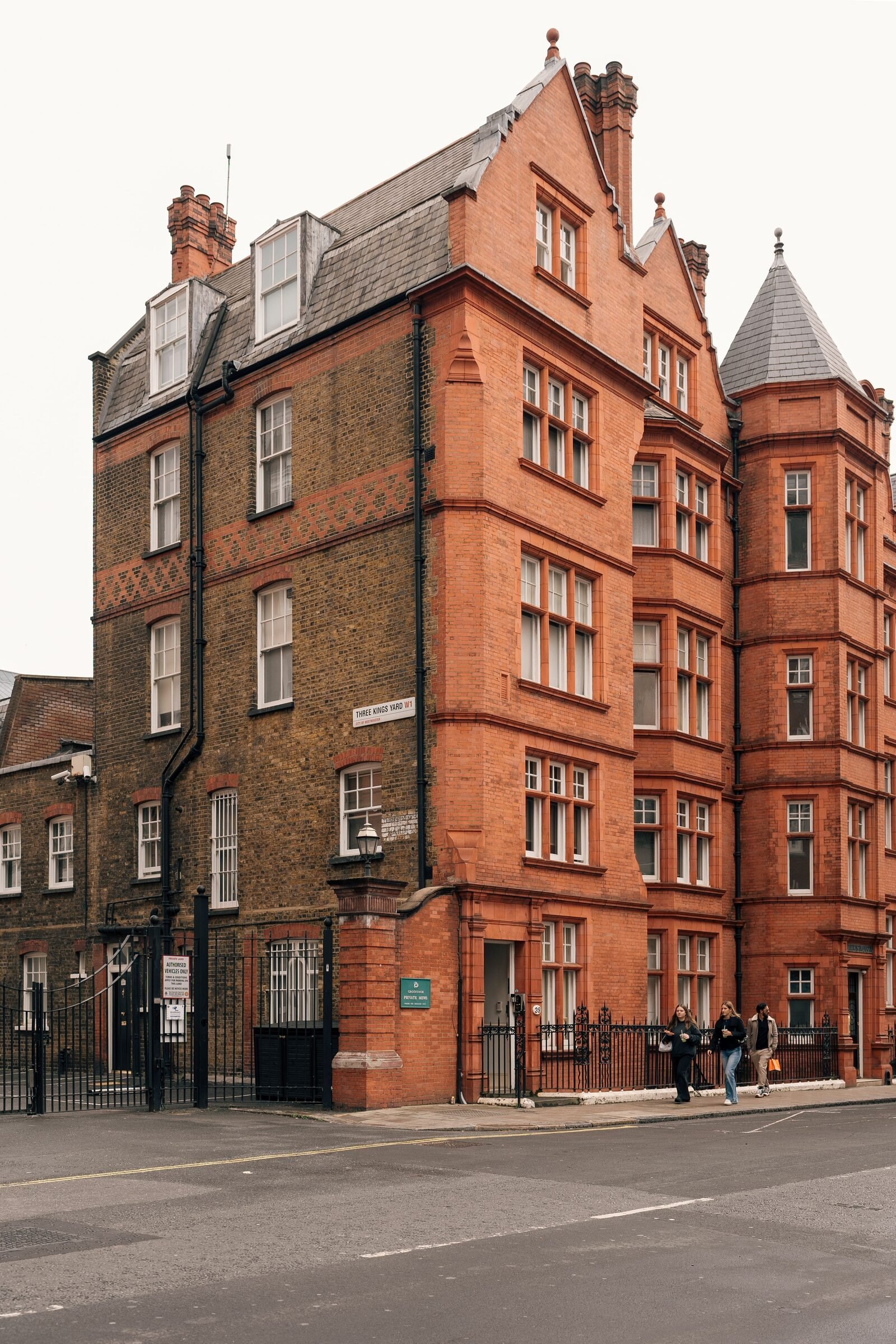 Illustrative red brick building exterior, not Ayo Edebiri's actual residence
