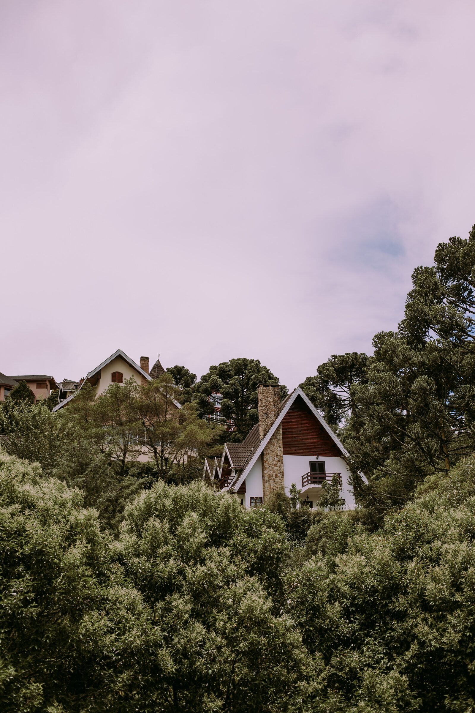Illustrative chalet-style house surrounded by greenery, not Jacob Elordi's actual residence