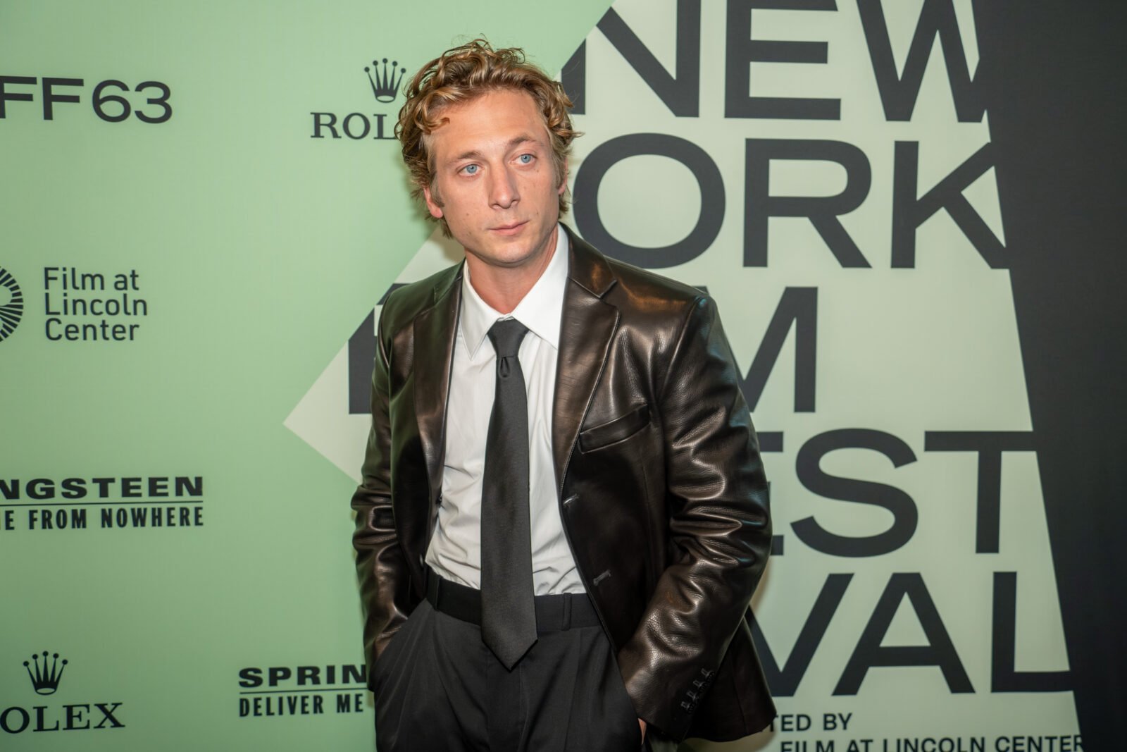 Jeremy Allen White at the 2025 New York Film Festival for Springsteen: Deliver Me from Nowhere