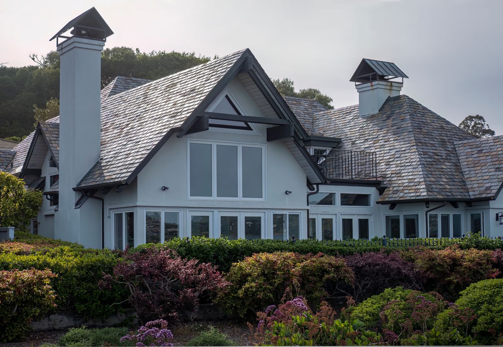 Generic luxury mansion exterior, not Robert Downey Jr.'s actual residence