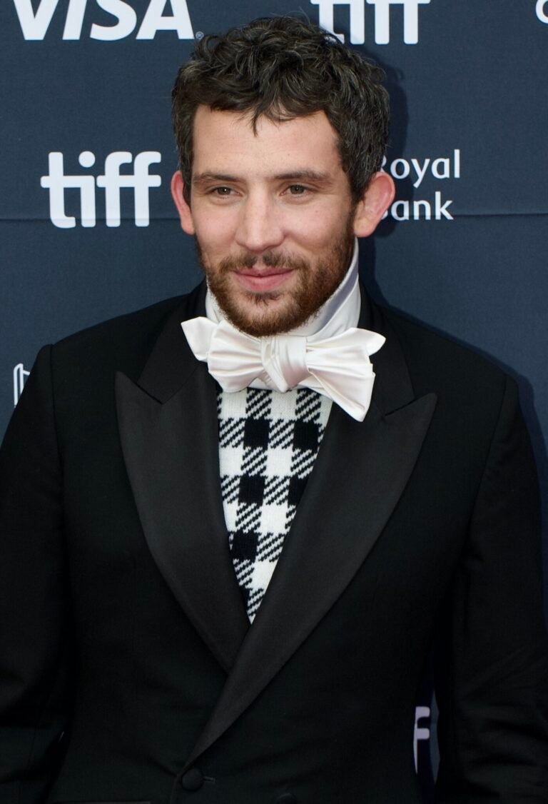 Josh O'Connor at the Wake Up Dead Man world premiere, TIFF 2025